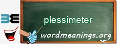 WordMeaning blackboard for plessimeter